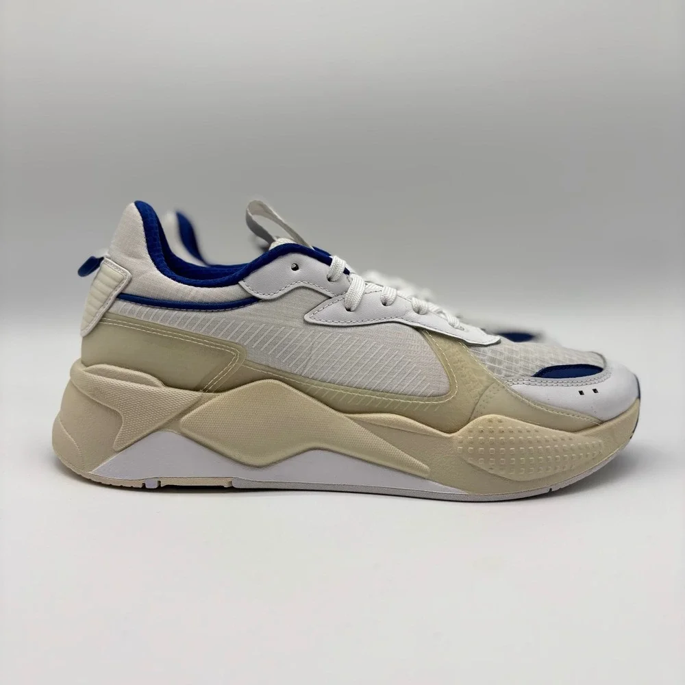Puma RS-X Reinvention White Blue Mens Running Shoes 369329-03 Size 10